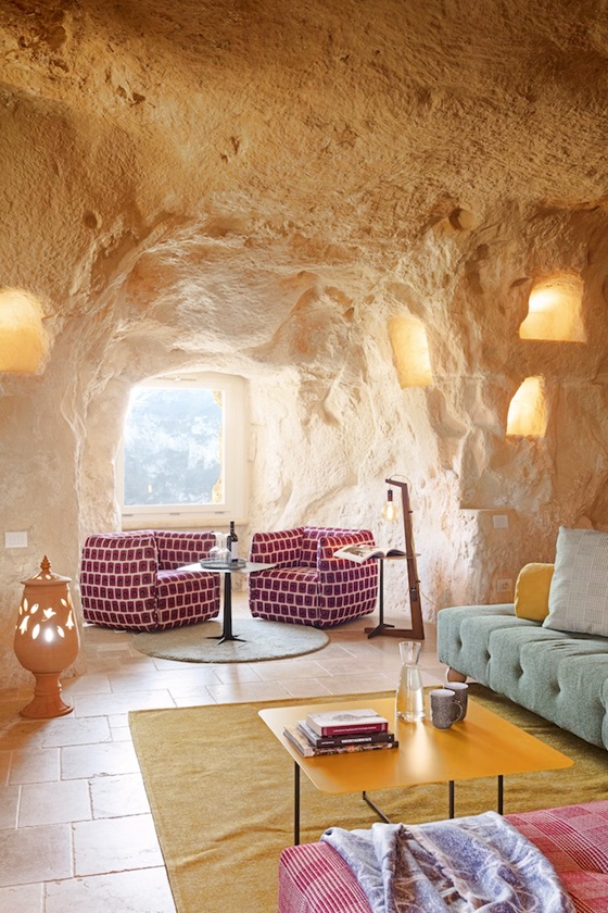 suite in roccia nei sassi di matera